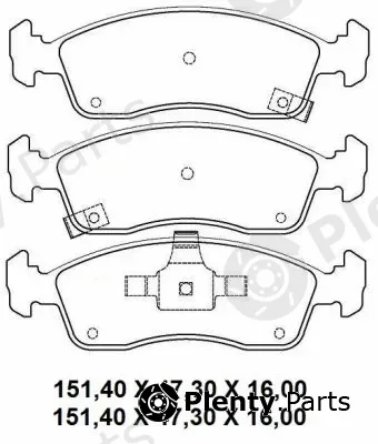 Nakata NKF1348P — Brake Pad Set, disc brake