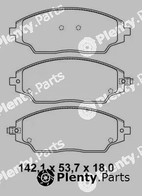 Nakata NKF1275P — Brake Pad Set, disc brake
