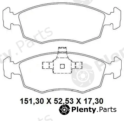 Nakata NKF1320P — Brake Pad Set, disc brake