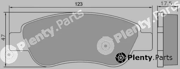 Nakata NKF1383P — Brake Pad Set, disc brake
