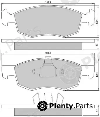 Nakata NKF1372P — Brake Pad Set, disc brake