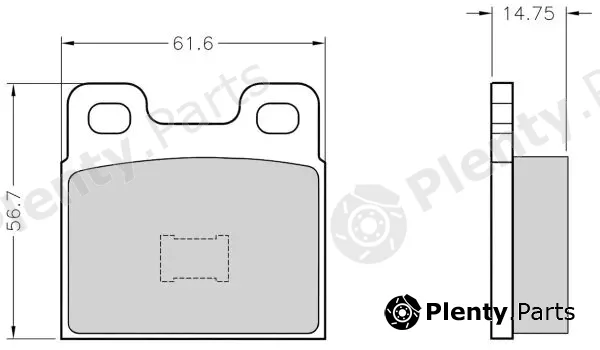 Nakata NKF1016P — Brake Pad Set, disc brake