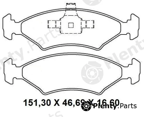 Nakata NKF1323P — Brake Pad Set, disc brake