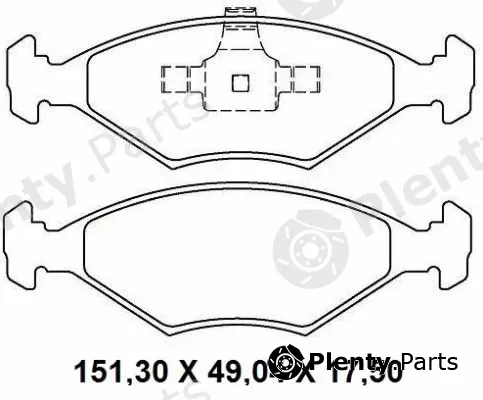 Nakata NKF1322P — Brake Pad Set, disc brake