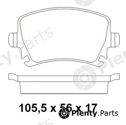 Nakata NKF1283P — Brake Pad Set, disc brake