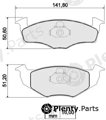 Nakata NKF1255P — Brake Pad Set, disc brake