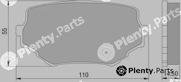 Nakata NKF1179P — Brake Pad Set, disc brake