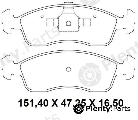 Nakata NKF1317P — Brake Pad Set, disc brake