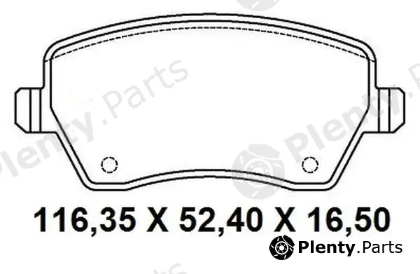 Nakata NKF1354P — Brake Pad Set, disc brake