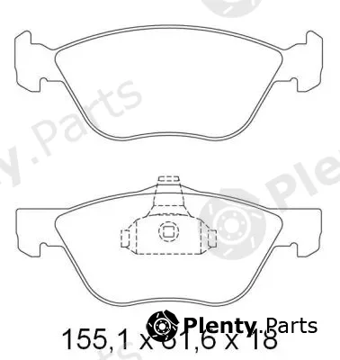 Nakata NKF1247P — Brake Pad Set, disc brake