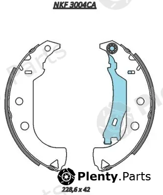 Nakata NKF3004CA — Brake Shoe Set
