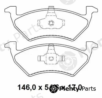 Nakata NKF1288P — Brake Pad Set, disc brake