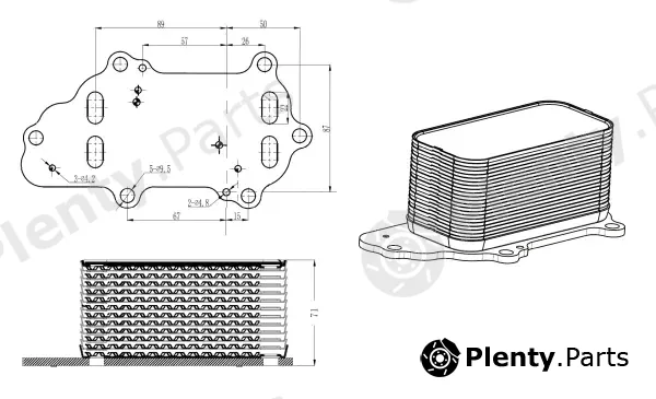 Wilmink Group WG2158907 — Oil Cooler, engine oil
