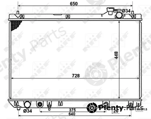 Wilmink Group WG1723333 — Radiator, engine cooling