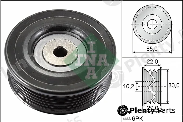 Wilmink Group WG1780541 — Deflection/Guide Pulley, V-ribbed belt