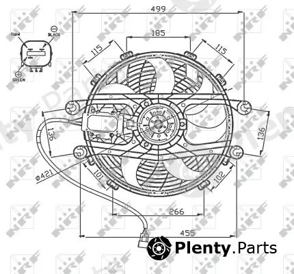 Wilmink Group WG1720672 — Fan, engine cooling