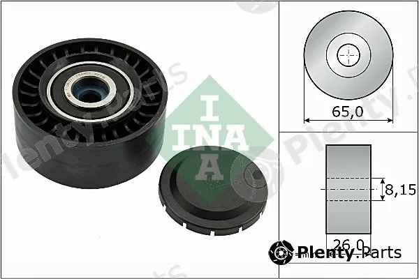 Wilmink Group WG1253072 — Deflection/Guide Pulley, V-ribbed belt