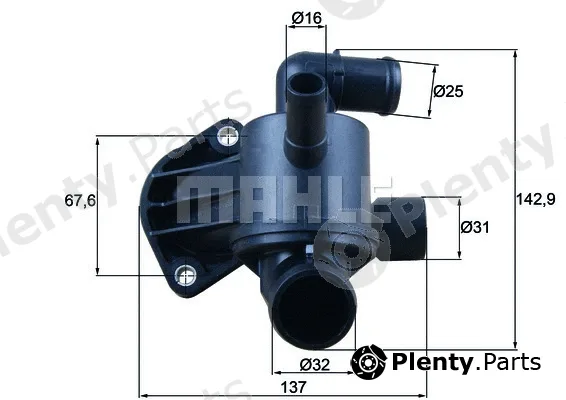 Wilmink Group WG2224762 — Thermostat, coolant