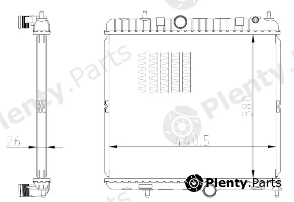 Wilmink Group WG2162190 — Radiator, engine cooling