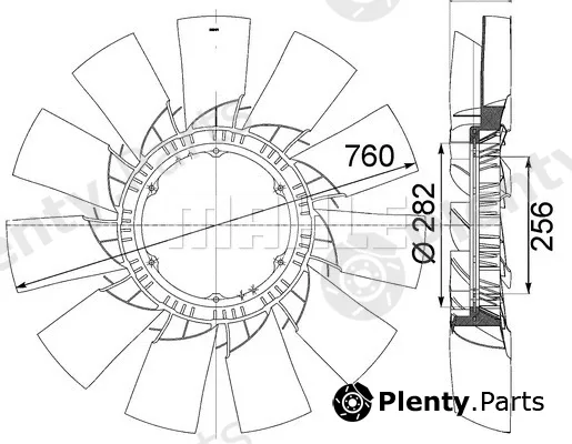 Wilmink Group WG2180937 — Fan Wheel, engine cooling