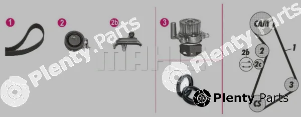 Wilmink Group WG2182204 — Water Pump & Timing Belt Kit