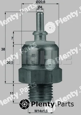 Wilmink Group WG1266019 — Temperature Switch, radiator fan