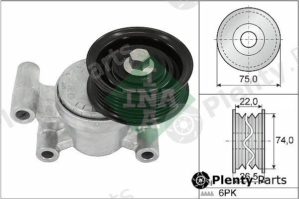 Wilmink Group WG1253475 — Belt Tensioner, V-ribbed belt