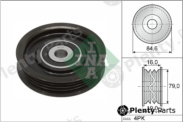 Wilmink Group WG1903343 — Tensioner Pulley, V-ribbed belt