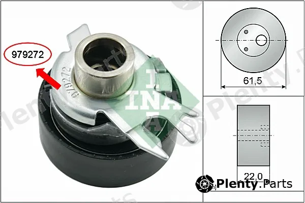 Wilmink Group WG1097444 — Tensioner Pulley, timing belt
