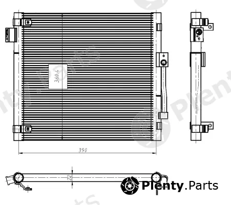 Wilmink Group WG2160704 — Condenser, air conditioning
