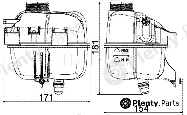 Wilmink Group WG2184430 — Expansion Tank, coolant
