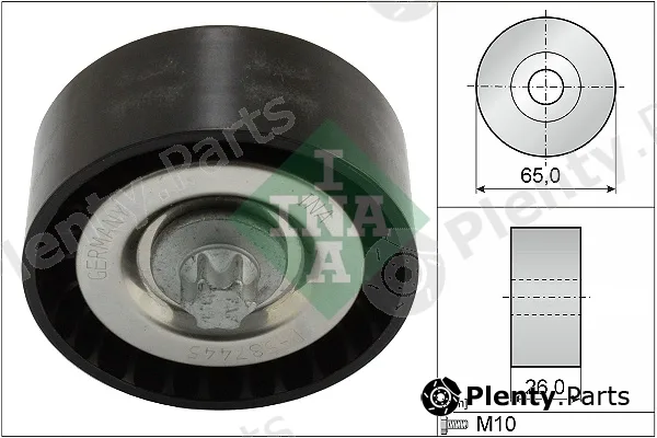 Wilmink Group WG1253077 — Deflection/Guide Pulley, V-ribbed belt