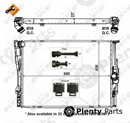Wilmink Group WG1723075 — Radiator, engine cooling