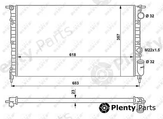 Wilmink Group WG1721460 — Radiator, engine cooling