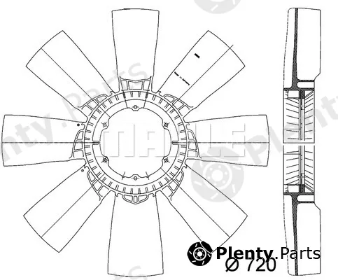 Wilmink Group WG2180932 — Fan Wheel, engine cooling