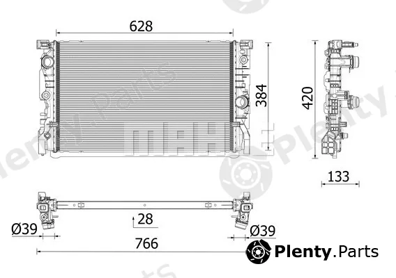 Wilmink Group WG2204737 — Radiator, engine cooling