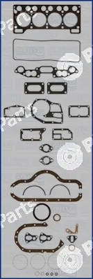 Wilmink Group WG1163870 — Full Gasket Kit, engine