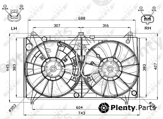 Wilmink Group WG1720518 — Fan, engine cooling
