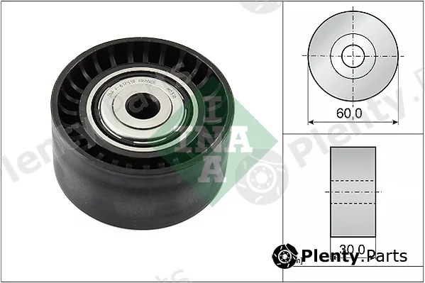 Wilmink Group WG1253047 — Deflection/Guide Pulley, V-ribbed belt