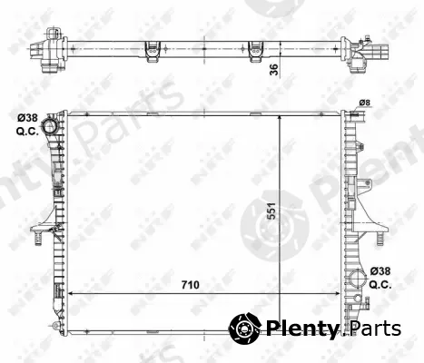 Wilmink Group WG1722608 — Radiator, engine cooling