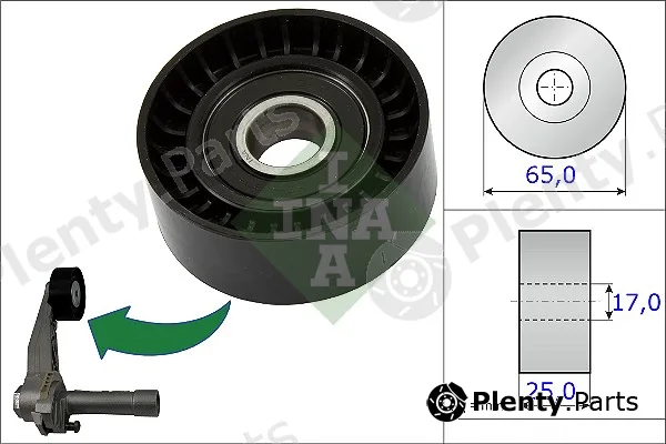 Wilmink Group WG1252659 — Tensioner Pulley, V-ribbed belt