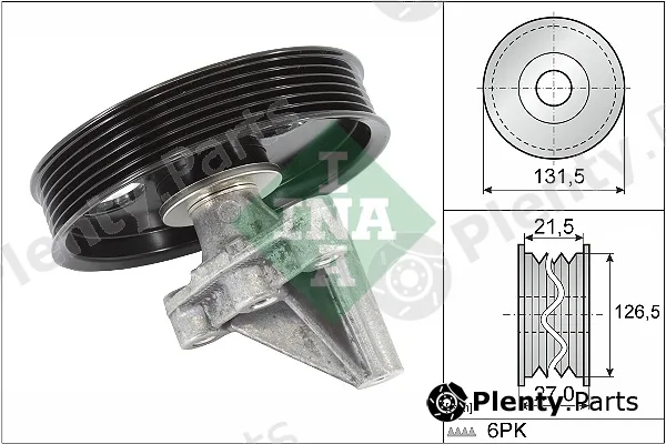 Wilmink Group WG1252903 — Deflection/Guide Pulley, V-ribbed belt