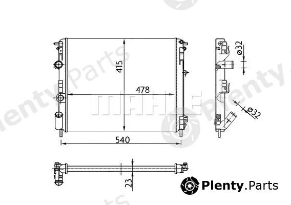 Wilmink Group WG2183510 — Radiator, engine cooling