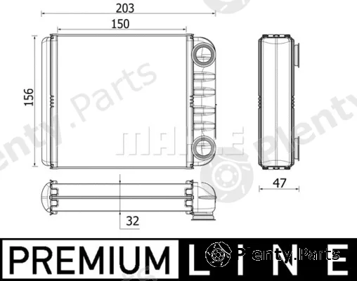 Wilmink Group WG2180152 — Heat Exchanger, interior heating