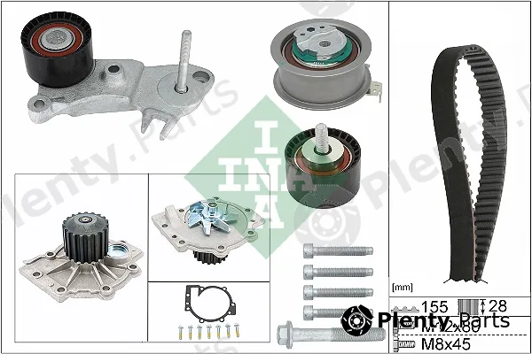 Wilmink Group WG2191566 — Water Pump & Timing Belt Kit