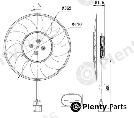 Wilmink Group WG2161751 — Fan, engine cooling