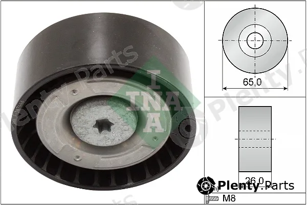 Wilmink Group WG1253078 — Deflection/Guide Pulley, V-ribbed belt
