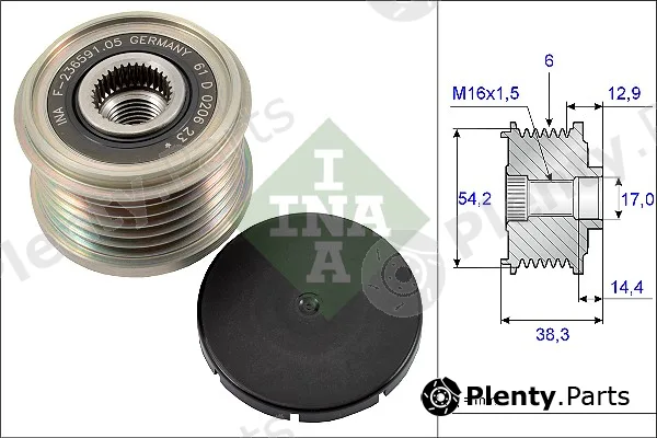 Wilmink Group WG1253766 — Alternator Freewheel Clutch