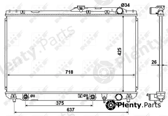 Wilmink Group WG1722766 — Radiator, engine cooling
