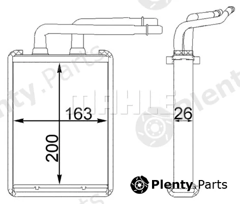 Wilmink Group WG2180100 — Heat Exchanger, interior heating